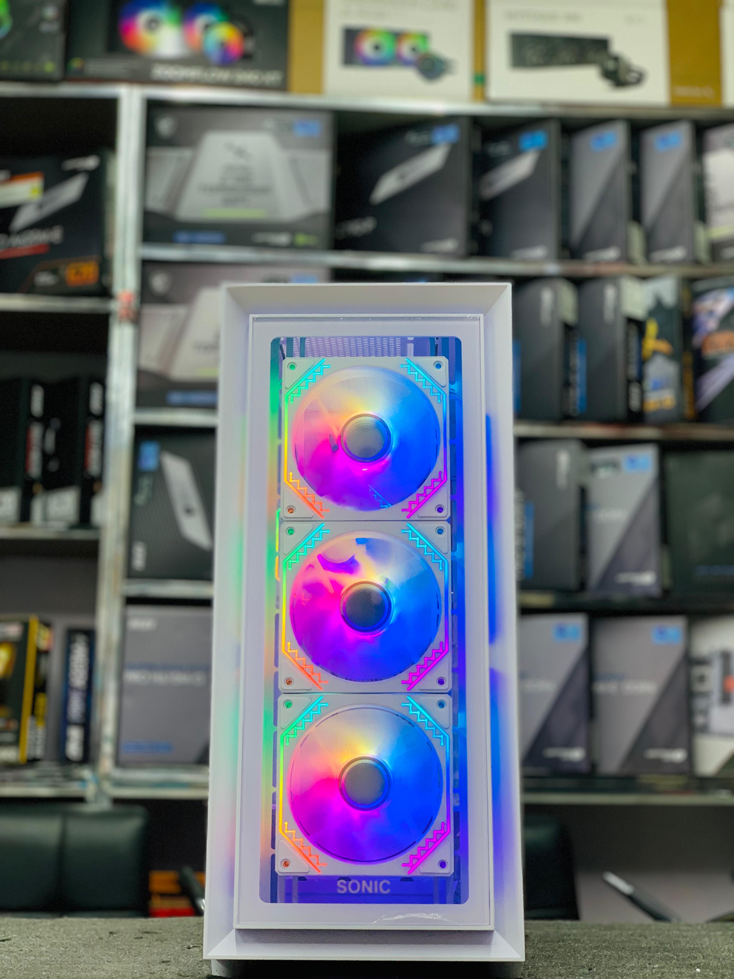 Sonic Casing Gaming C05 White 4 RGB Fans Sonic Casing Gaming C05 White 4 RGB Fans